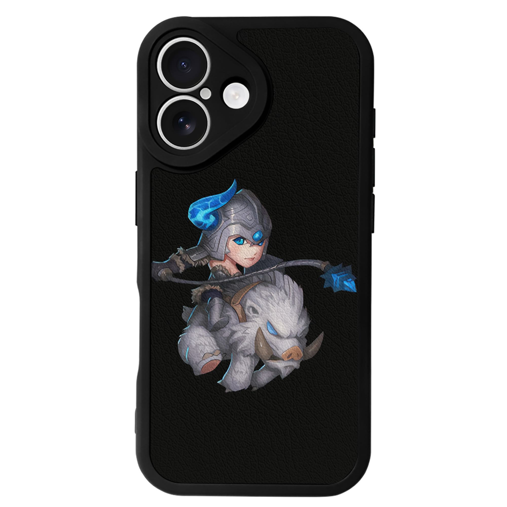 （画像用） リーグ・オブ・レジェンド League of Legends LOL 【iPhone 16シリーズ対応】シリコンスマホケース（レザー調） 材質：シリコン